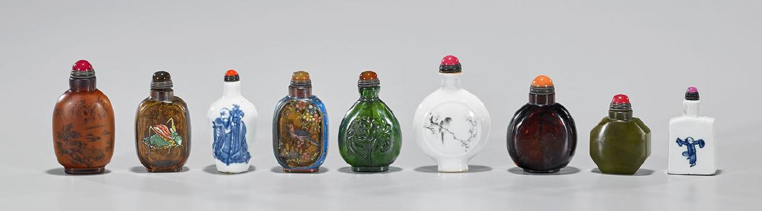 Collection of Nine Chinese Snuff Bottles (1 of 2)