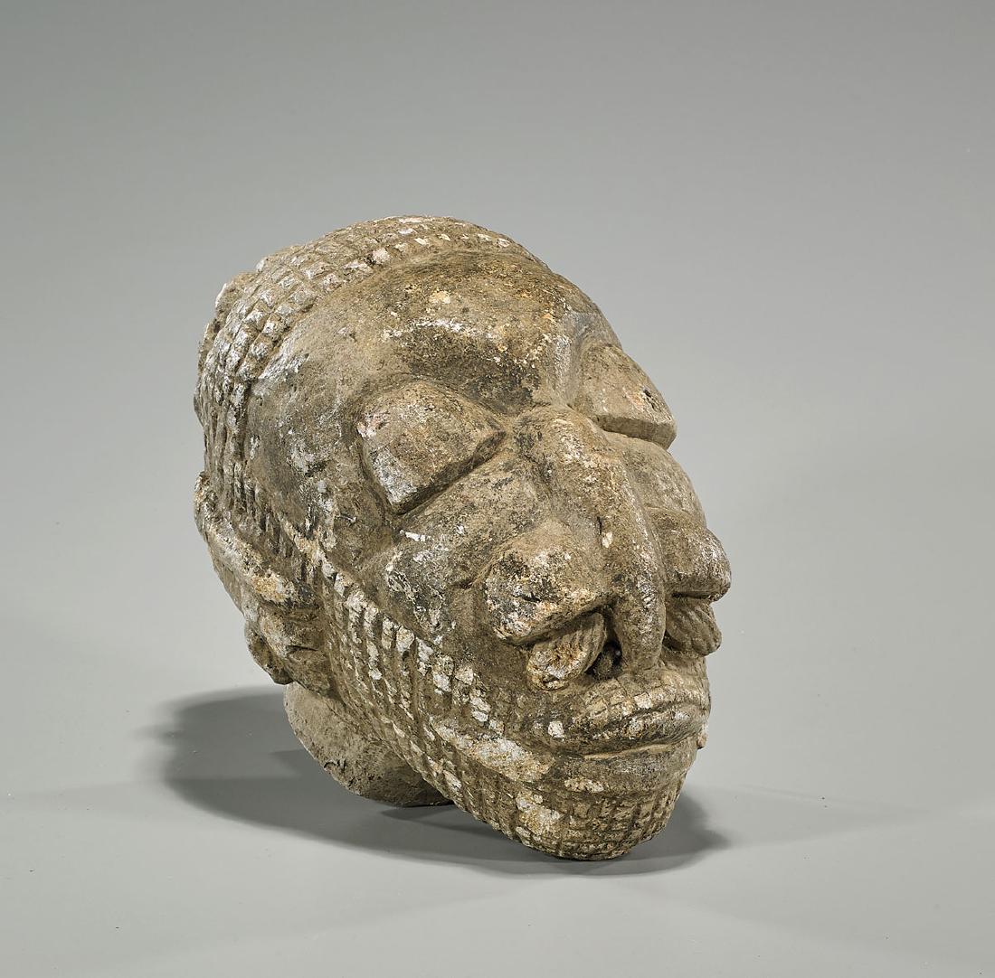 Sierra Leone Sapi Steatite Stone Head (1 of 2)