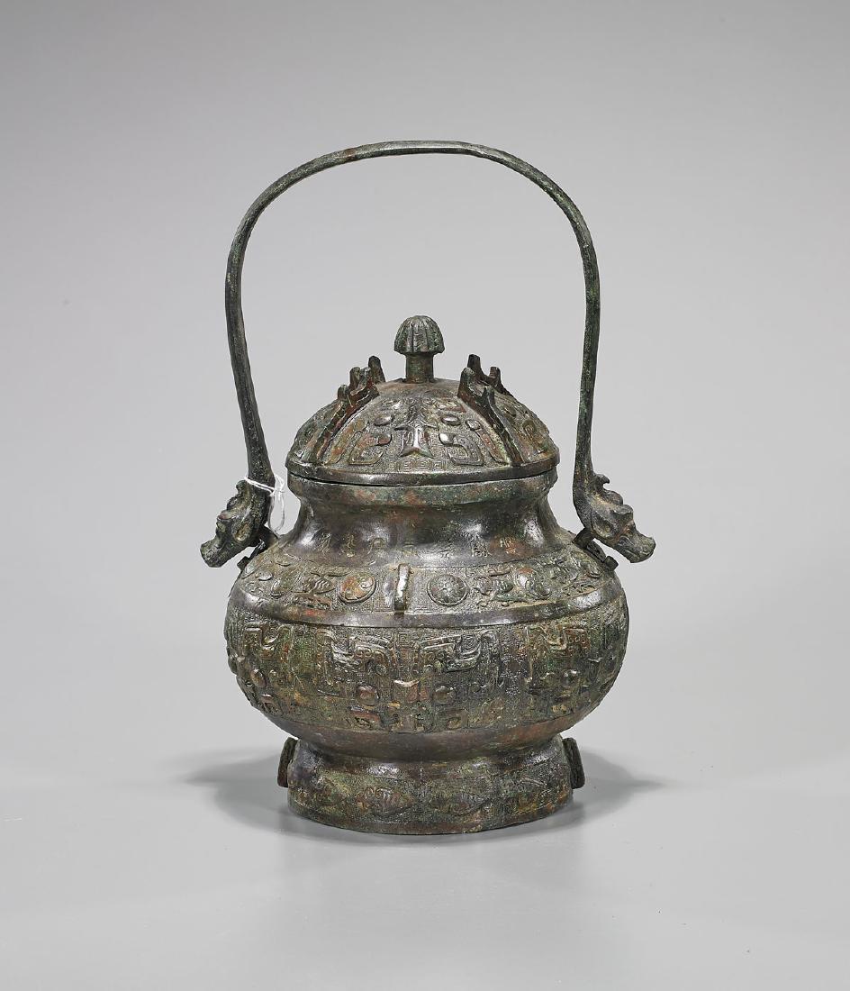 Archaistic Chinese Bronze Lei Vessel (1 of 1)