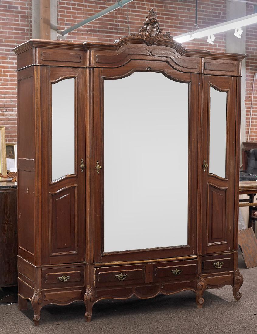 Large Wood Armoire (1 of 1)