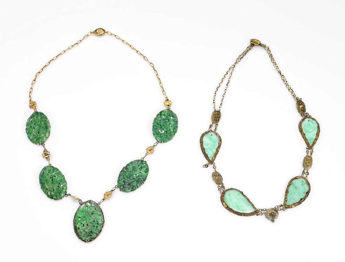 Two Chinese Hardstone Necklaces (1 of 1)