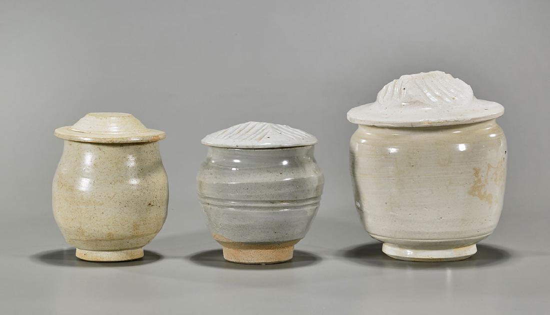 Three Chinese Song Dynasty Covered Jarlets (1 of 1)