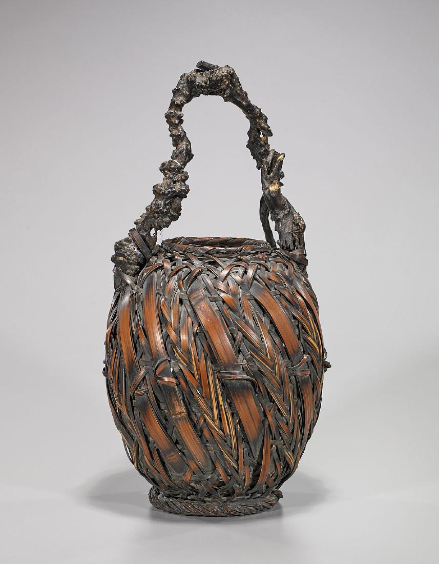 Antique Japanese Ikebana Basket (1 of 1)