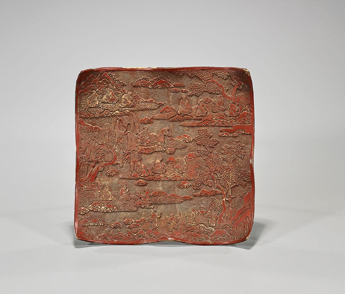 Antique Chinese Sancai-Glazed & Cinnabar-Like Porcelain (1 of 2)