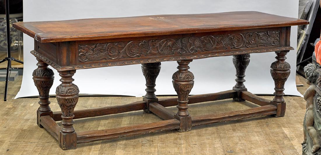 Large & Elaborately Carved Antique Wood Console (1 of 1)
