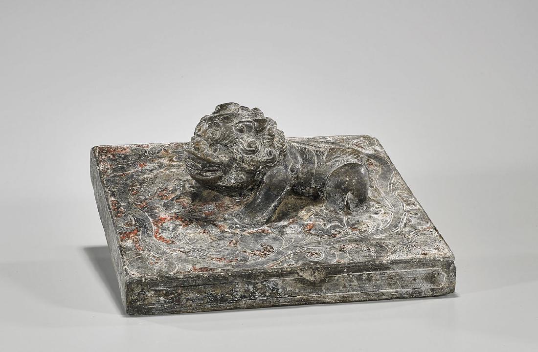 Large Old Chinese Carved Stone Seal (1 of 1)