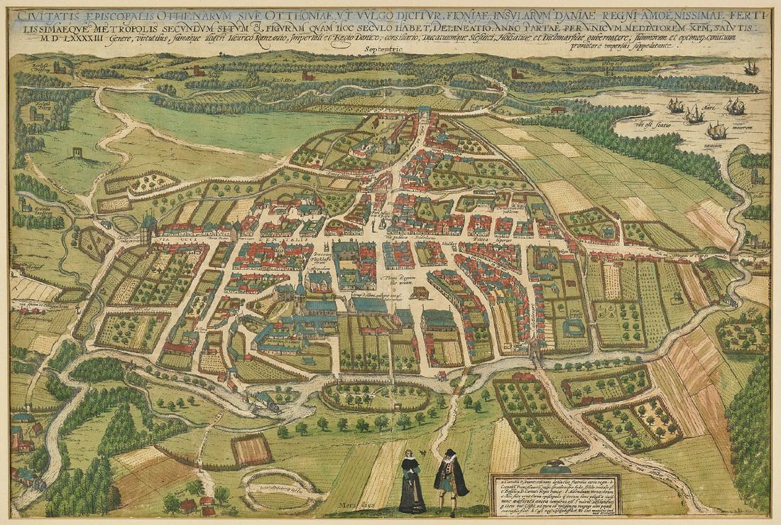 Two Hand-Colored Engravings From Civitates Orbis (1 of 2)