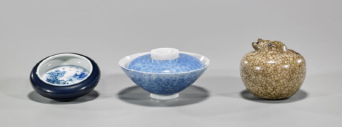 Group of Three Chinese Qing-Style Porcelains (1 of 1)