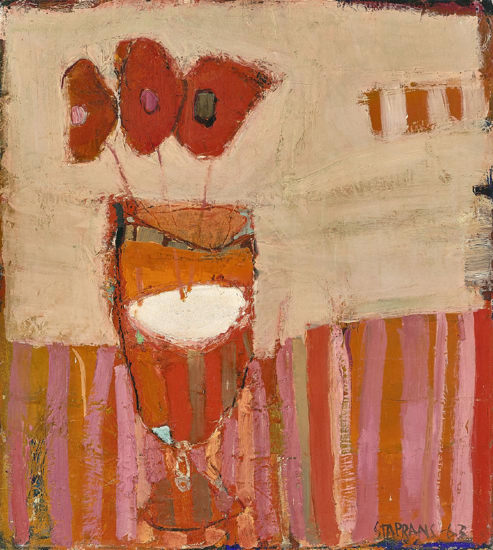 PAINTING BY RAIMONDS STAPRANS: Floral Arrangement (1 of 2)