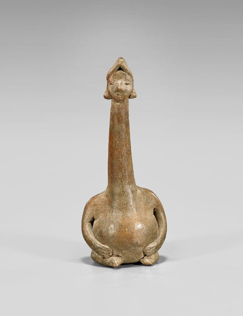 COLIMA POTTERY FIGURAL RATTLE (1 of 3)