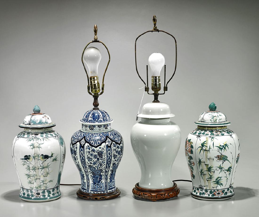 Four Porcelain Covered Vases (1 of 1)