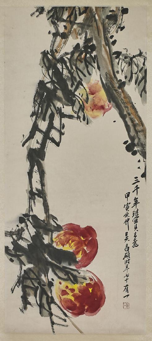 Chinese Scroll After Wu Changshuo (1 of 2)