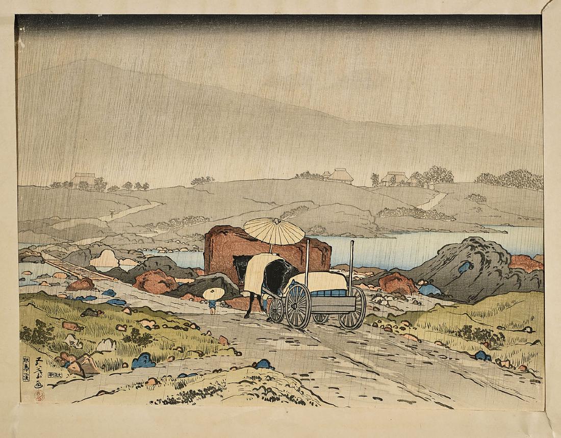 Two Japanese Woodblock Prints (1 of 3)