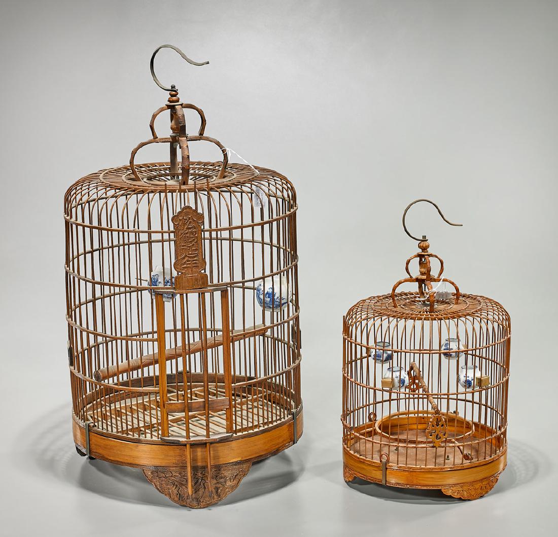 Two Chinese Bamboo Bird Cages (1 of 1)