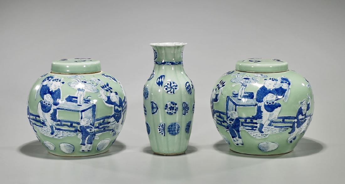 Group of Three Antique Chinese Porcelains (1 of 1)