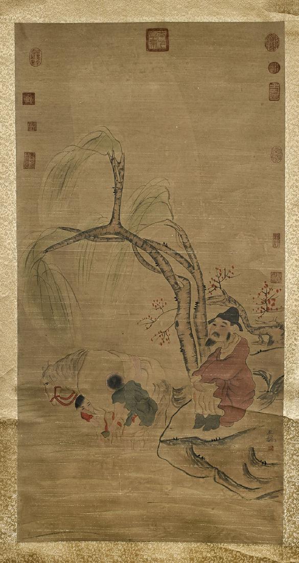Two Chinese Scrolls: After Wang Xian & Zheng Shixuan (1 of 4)