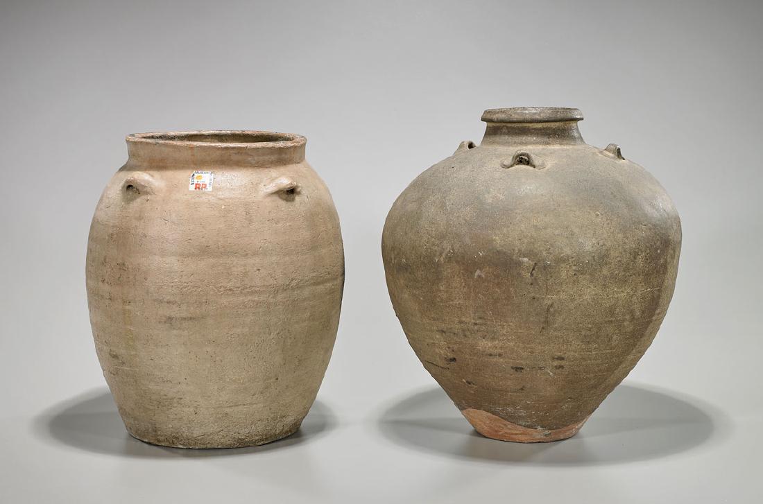 Two Chinese Ming Dynasty Pottery Jars (1 of 2)