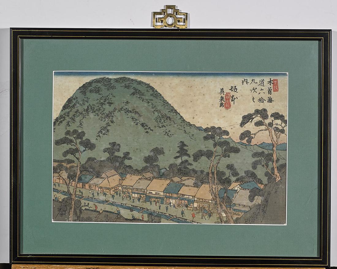 Four Antique Japanese Woodblock Prints (1 of 8)