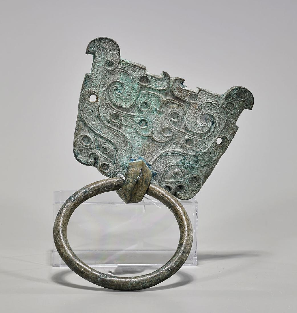 Archaistic Chinese Bronze Taotie-Mask Handle (1 of 1)