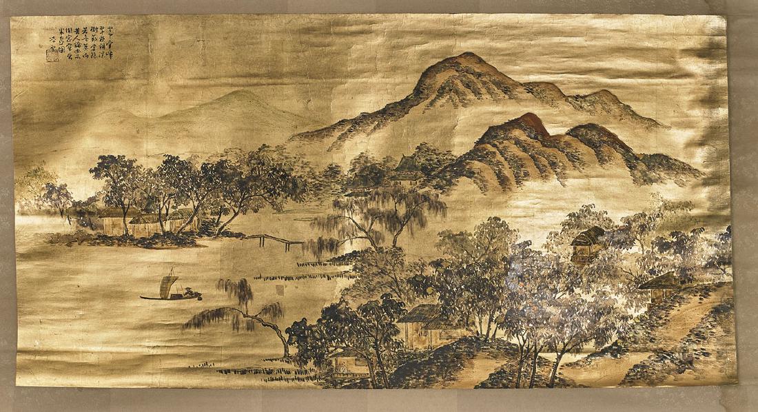 Large Japanese Scroll Painting (1 of 2)
