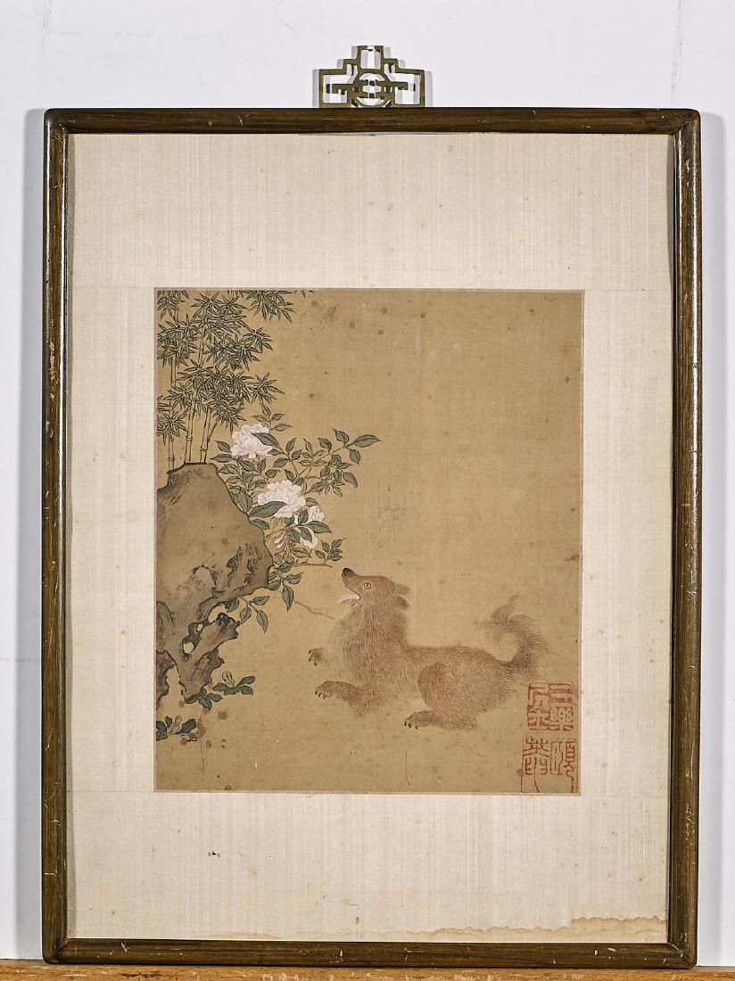 Three Old Chinese Painting on Silk (1 of 3)