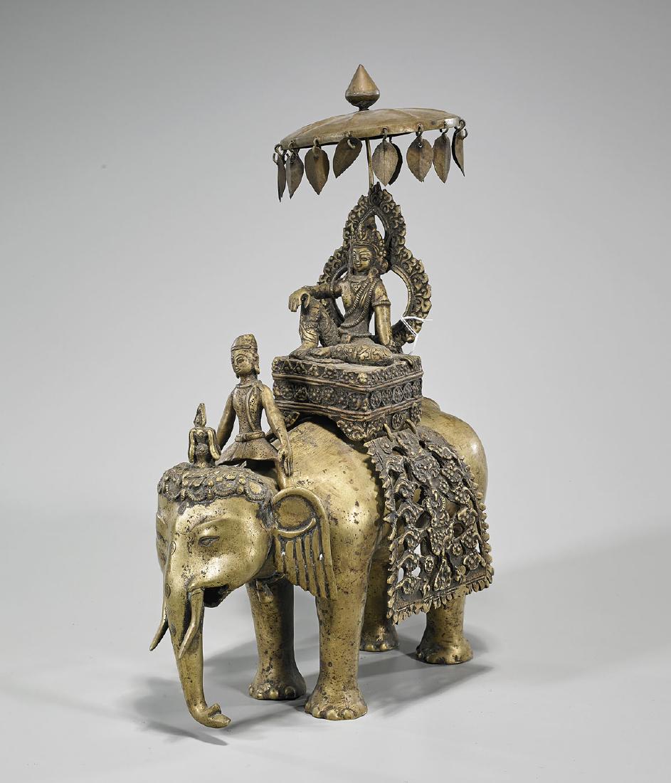 Nepalese Gilt Bronze Figural Group (1 of 1)