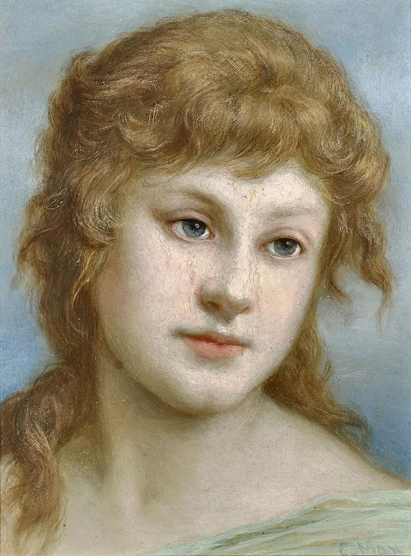 OIL PORTRAIT BY GABRIEL VON MAX (1 of 4)