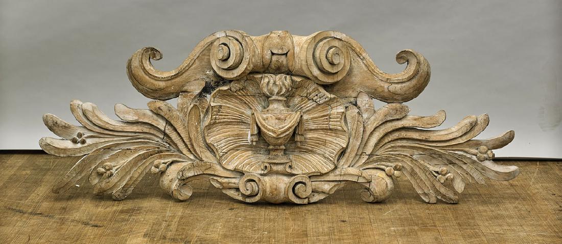 Large Carved Wood Architectural Panel (1 of 1)