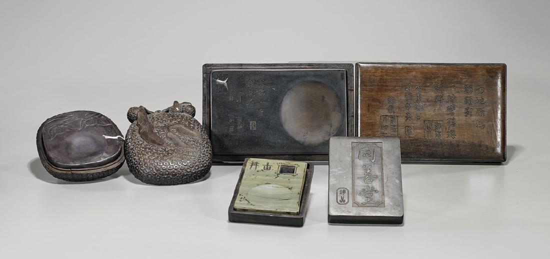 Group of Three Chinese Inkstones (1 of 1)