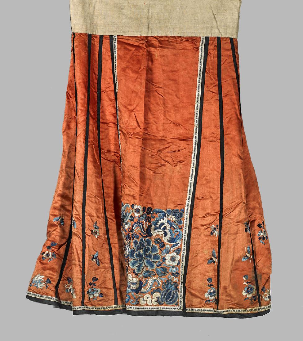 Chinese Embroidered Silk Skirt (1 of 1)