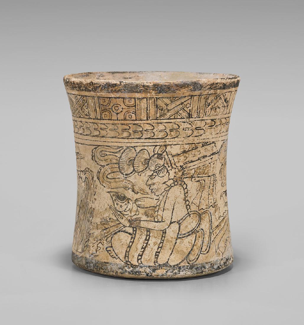 RARE MAYAN PAINTED CODEX VESSEL (1 of 4)