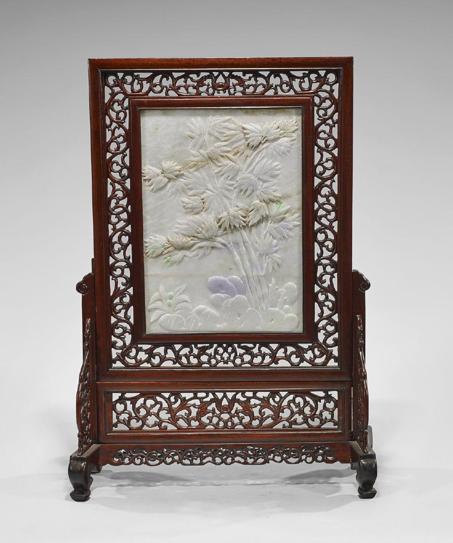 CARVED JADEITE TABLESCREEN (1 of 1)