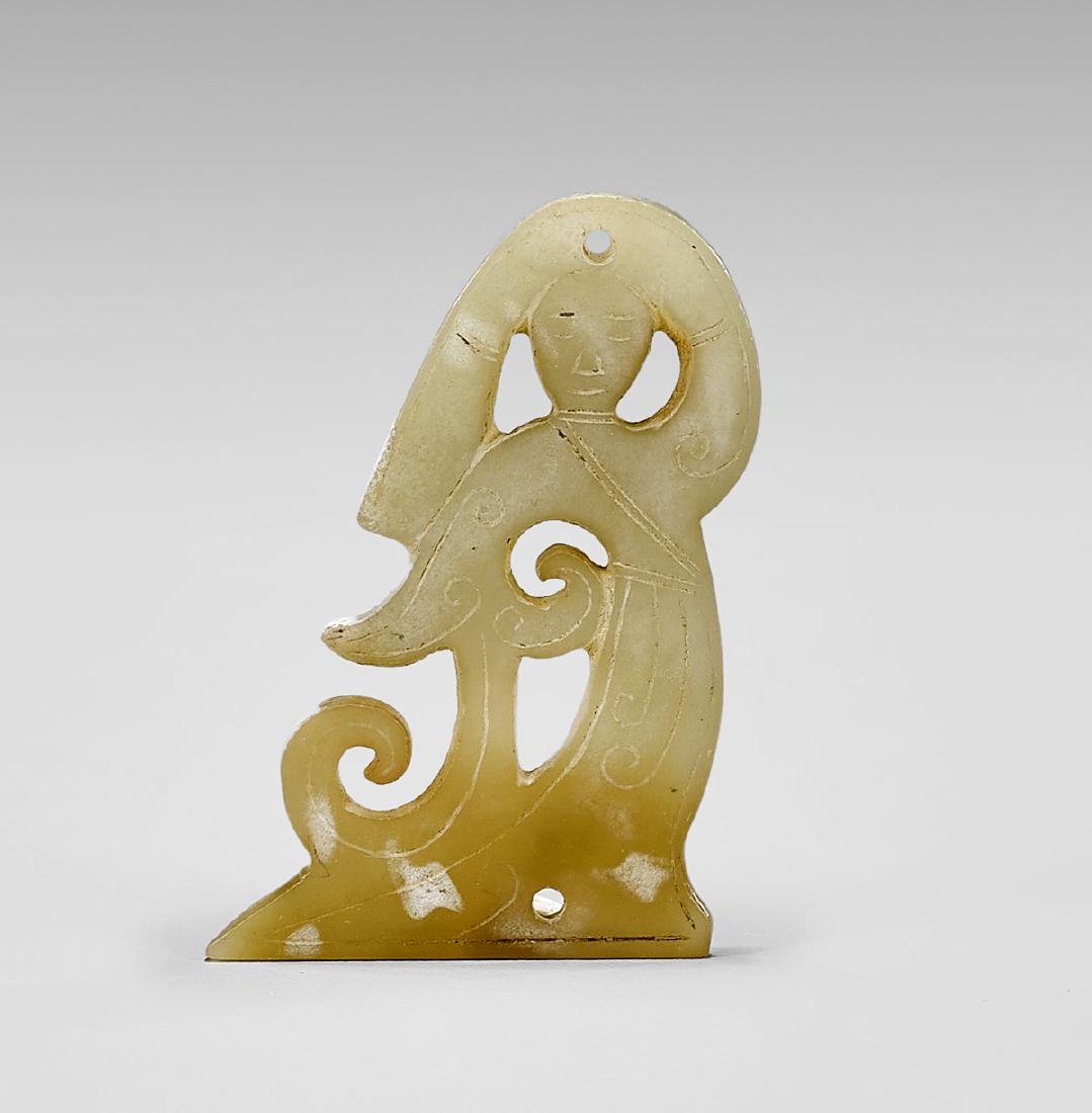 HAN-STYLE JADE FIGURAL PENDANT (1 of 1)