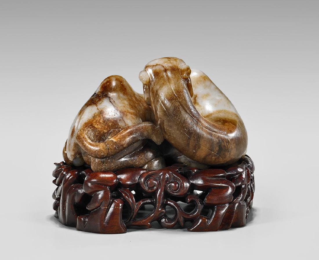 CARVED JADE MODEL OF A CAMEL (1 of 2)