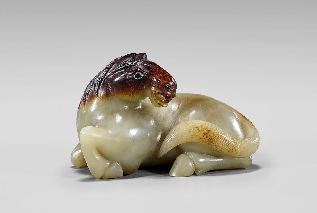 MING-STYLE JADE MODEL OF A HORSE (1 of 2)
