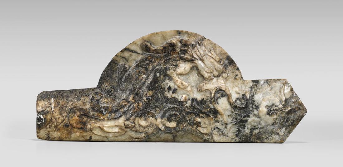 ARCHAISTIC CARVED HARDSTONE CEREMONIAL BLADE (1 of 2)