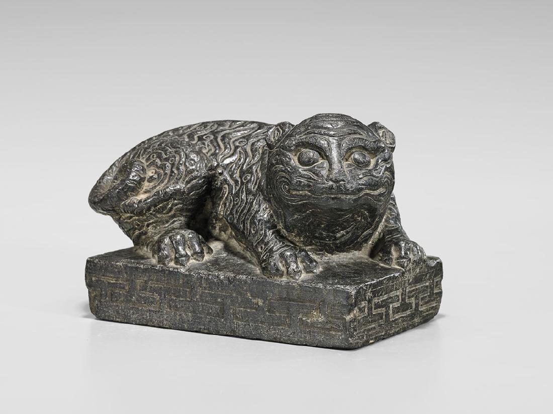 KOREAN CARVED STONE TIGER (1 of 2)