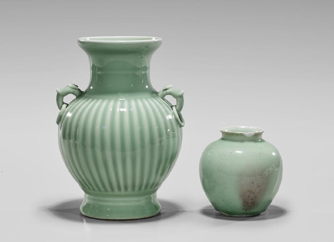 TWO QING-STYLE PORCELAINS (1 of 3)