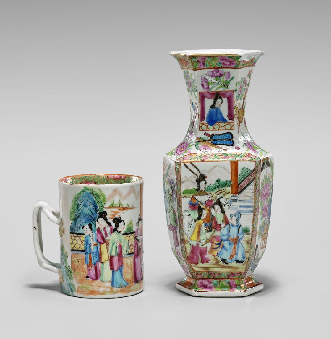 TWO FAMILLE ROSE EXPORT PORCELAINS (1 of 2)