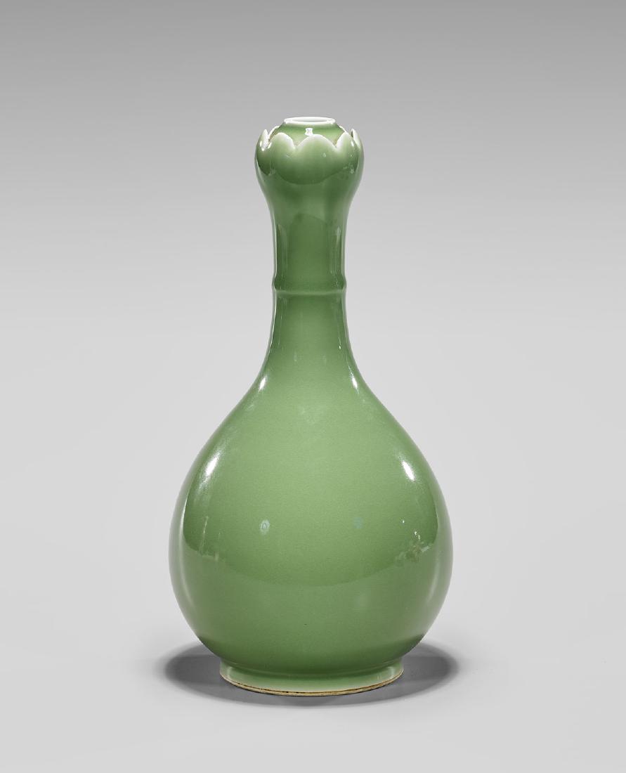 CELADON GLAZED BOTTLE VASE (1 of 2)