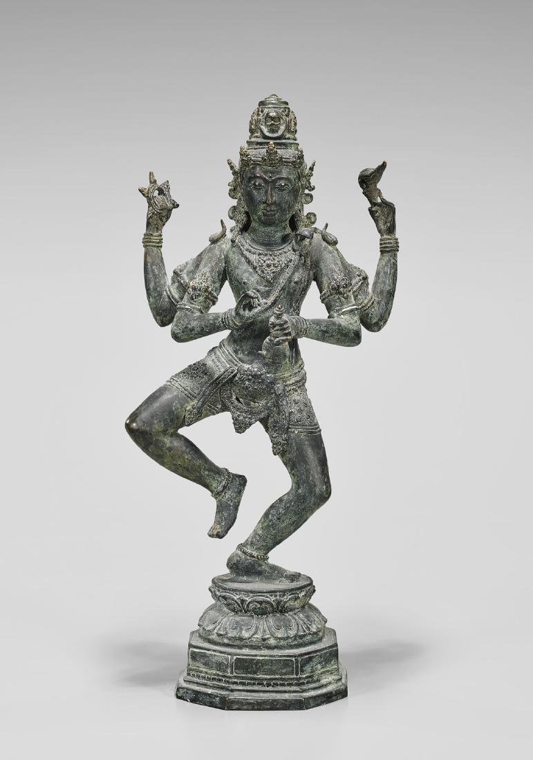 SOUTHEAST ASIAN BRONZE DEITY (1 of 2)