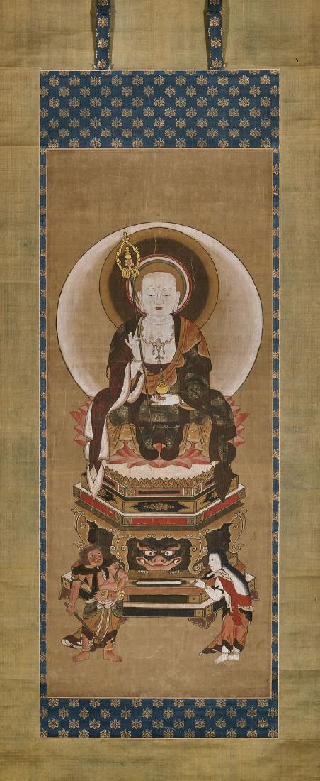 19TH CENTURY JAPANESE PAINTING ON SILK (1 of 1)