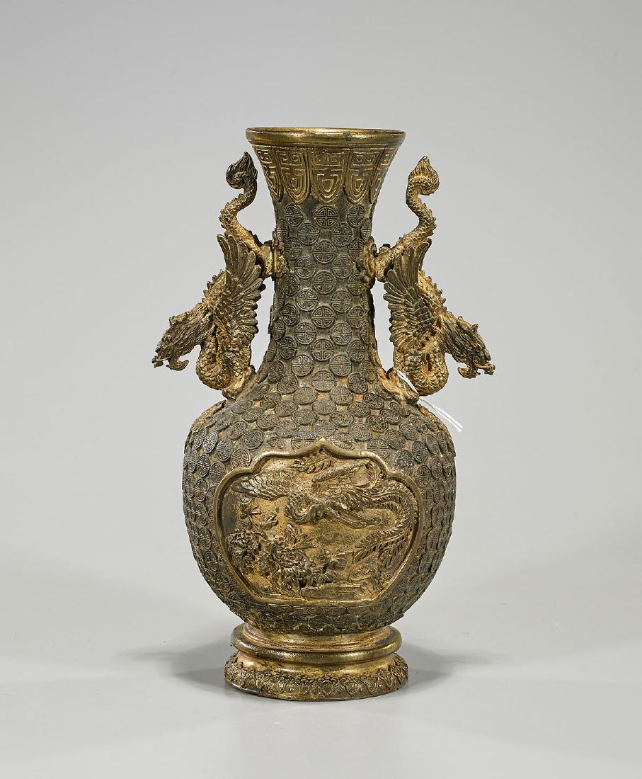Chinese Gilt Bronze Vase (1 of 2)