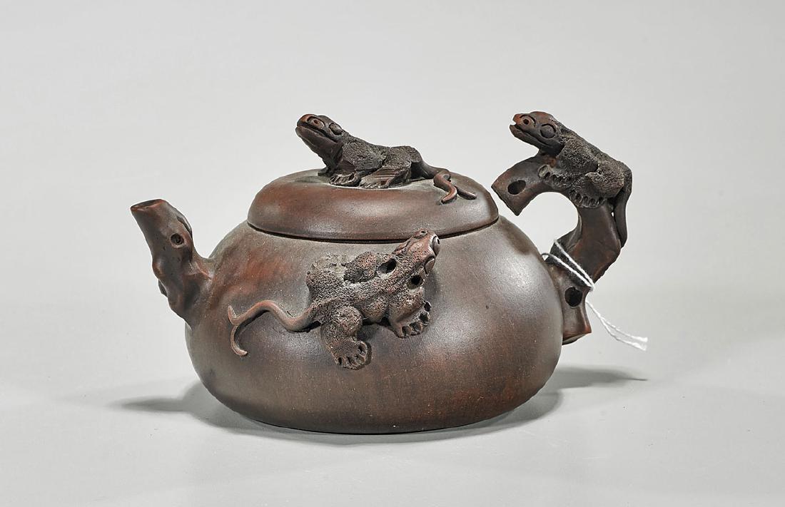 Chinese Yixing Pottery Teapot (1 of 2)