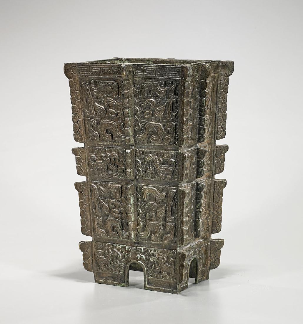 Archaistic Chinese Bronze Vessel (1 of 1)