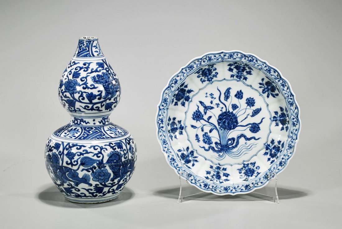 Two Chinese Blue & White Porcelains (1 of 2)