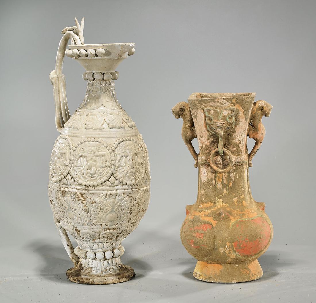 Two Chinese Early-Style Pottery Vases (1 of 1)