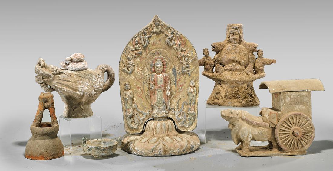 Group of Six Chinese Early-Style Ceramics (1 of 1)