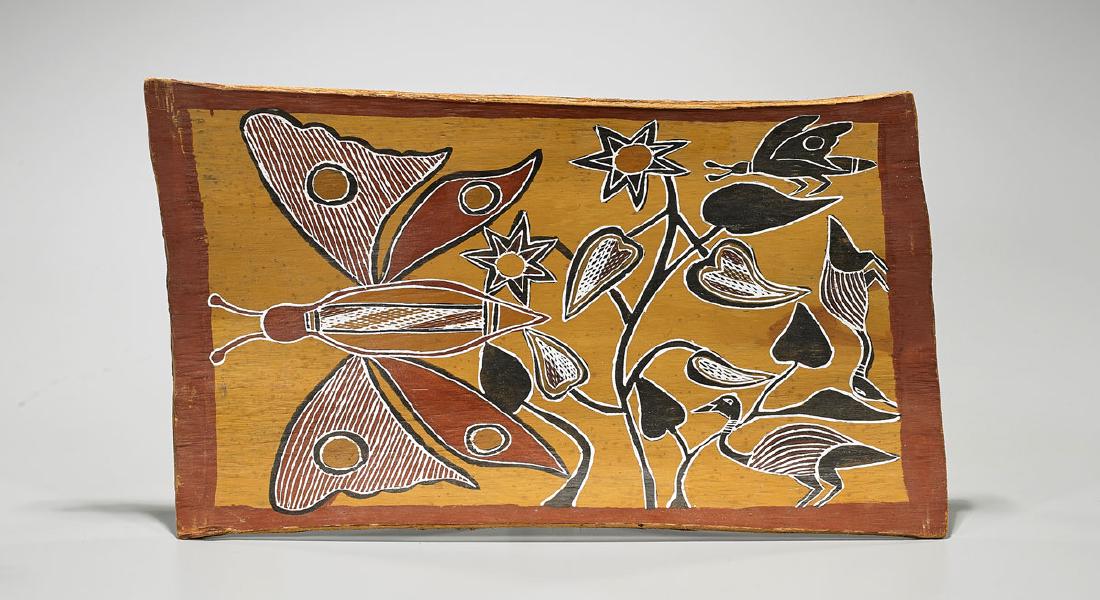 Aboriginal Australian Painted Wood Shield (1 of 2)
