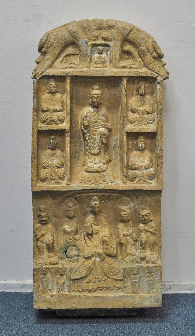 Large Chinese Carved Stone Stele (1 of 1)